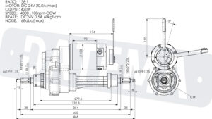 420 Watt elektromotor