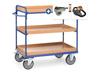 Etagewagen met bakken (3 etages) - 1152 mm hoog