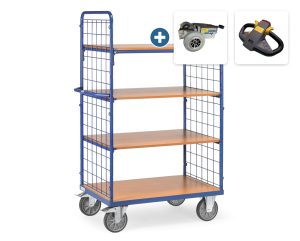 Etagewagen met draadgaas (4 etages)