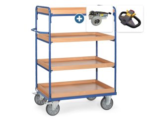 Etagewagen met bakken (4 etages) - 1552 mm hoog