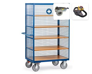 Kastwagen met draadgaas